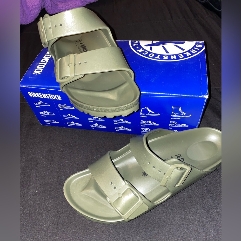 Olive Birkenstocks